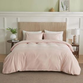 Serta Simply Clean Pleated Duvet cover twin (Color: Pink, size: Twin)